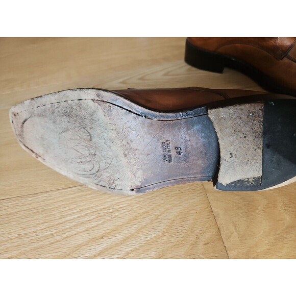 Cox & Wilson Tan Brown Leather Oxford Professor‎ Work Dress Shoes Mens size 43/9 - Picture 11 of 13